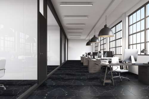 TFD Marble Color Vinyl Raumbild Büro